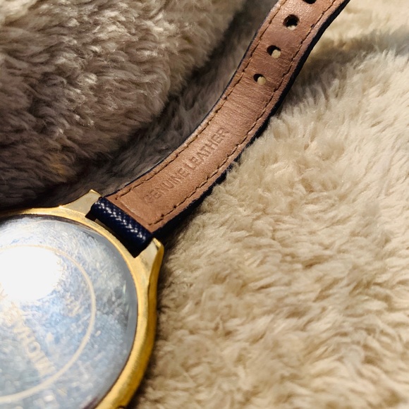 MICHAEL KORS Gold & Blue Stainless Steel Leather - Picture 8 of 8
